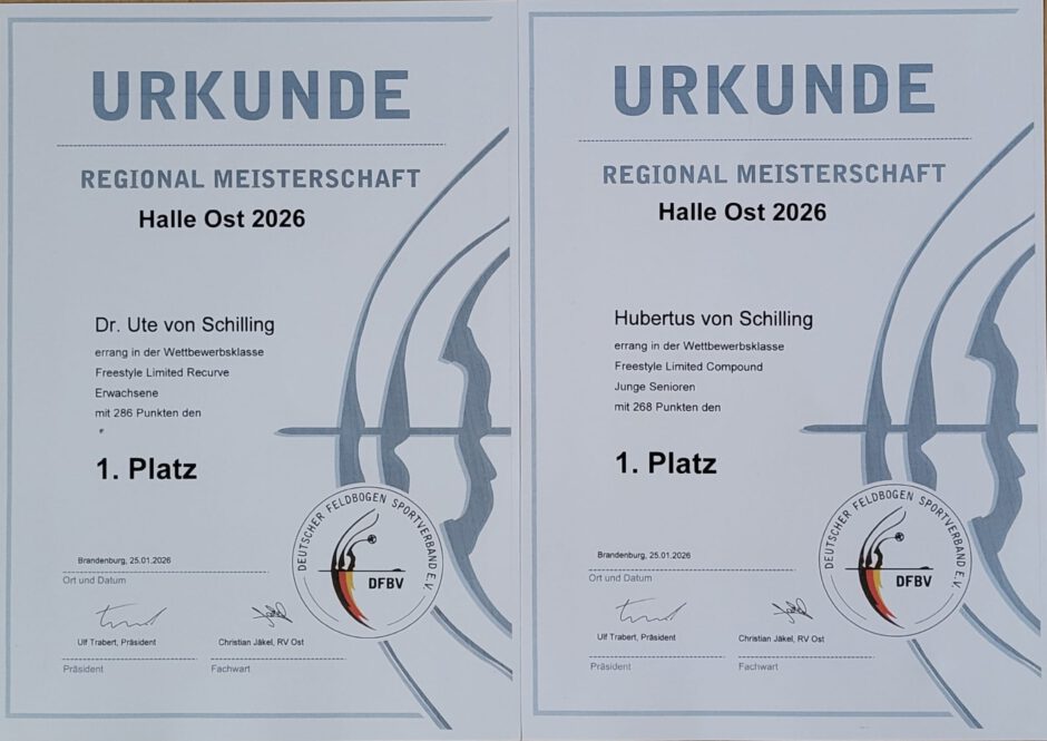 vSB Urkunde Ute & Hubertus DFBV Meisterschaft Hallo Ost 2026